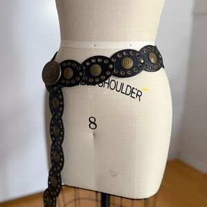 Black and Gold Women's Belt